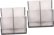 Mikinona 2 Pcs Grinder Storage Rack Estante Para Drill De Cordless Rechargeable Nail Drill Stickers Extractor Display Wire Brush Drill Fan Nail Cluppers Manicure Polisher Rack Black Plastic