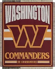 FOCO Washington Commanders NFL Team Logo Woven Tapestry - 46" x 60"