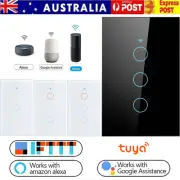 WiFi Switch Light Tuya Touch Smart Switch Wall Panel For Alexa Google 1/2/3 Gang