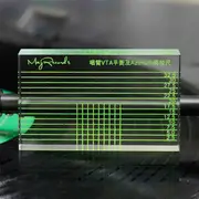 Tone Arm VTA and Azimuth Alignment Ruler Vinyl Record Player Measuring Headshell Alignment Block TransparentGreen