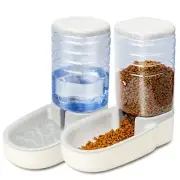 YMINA Automatic Pet Feeder Cat Water Bowl Dog Water and Food Dispenser Set Ki...