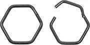 [365 Sleepers] Titanium Implant Grade 18G 8mm 10mm Hexagonal Hinged Segment Ring Helix Tragus Septum Clicker Nose Hoop Earring Body Piercing Jewellery