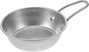 Kisangel Stainless Steel Outdoor Camping Bowl Set Korean Soup Bibimbap Bowl Compact for Travel Backpacking