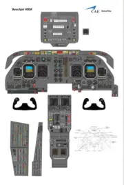 HAWKER 400 XP beechjet 400 A Cockpit Poster 24in x 36in