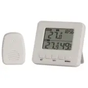 Thermometer Hygrometer With Receiver Sensor Unit Measures Temperature Humidity