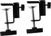 ERINGOGO 2Pcs Microphone Table Mounting Clamp Heavy Duty Fixed Clip Holder for Secure Microphone Stand Support Broadcasting and Video Recording