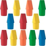 HINZIC 12 Pack Random Color Pencil Top Erasers, Halloween Pencil Topper Erasers, Fun Pencil Cap Erasers Bulks, School Supplies for School, Office, Classroom, Kid, Adults Painting Drawing