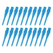 100Pcs Plastic Dart Tips,Game 2BA Thread Soft Darts Tips Blue