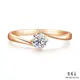 點睛品 PROMESSA 如一系列 GIA 30分 18K玫瑰金鑽石戒指