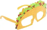 [TEMPNAP] Creative Taco Party Glasses Fun Sandwich Shaped Sunglasses for Festive Events Unique Friends Lightweight Design for Parties and Celebrations