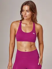 Womens Peached Push Up Sports Bra. Running Bare Apex Bra