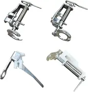 Free Motion Sewing Presser Foot 4 Pcs Set for Domestic Sewing Machines or Old-fashioned Foot-operated Sewing Machines, for Singer, Brother, Janome, Juki and More