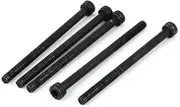 uxcell M4 x 60mm 21mm Long Partially Threaded Cap Head Hex Socket Screws Bolts Fasteners 5pcs