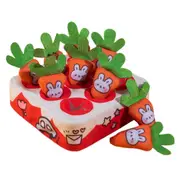 Plush Carrot Sniff Mat Pet Plush Carrot Toy Mat for Small Medium Large Dogs 9Pcs Carrots