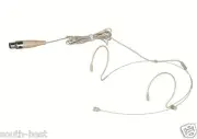 New Double hook Headset Microphone For AKG Samson Wireless - TA3F 3pin Mini XLR