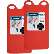 Snow Slider Mat, Flexible Snow Sled Flying Carpet, Roll up Sleds for Kids Red