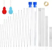 33 Pieces Beading Needles Set, Assorted Size Seed Beads Needles Big Eye Beading