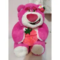 在飛比找蝦皮購物優惠-【現貨】 12吋 熊抱哥 抱草莓置物款 粉紅熊 玩具總動員巴