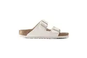 Birkenstock Arizona Vegan Textile Sandals - Narrow - Eggshell
