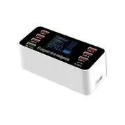 A9P 8 In 1 Multi-function Smart Digital Display Charging Station Socket Holder Stand