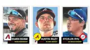 2019 Topps Living Set #205-207 Hyun-Jin Ryu, Austin Riley, and Eduardo Escobar!