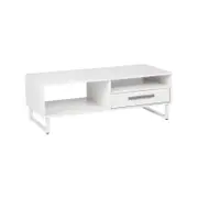 Ashley Collection Open Shelf Coffee Table W/ 1-Drawer - White