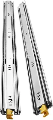Heavy Duty Drawer Slides Runners Cabinet Track Rails Locking Ball Bearing Gui...