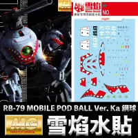 在飛比找蝦皮購物優惠-【模神】雪焰水貼 螢光版 BANDAI MG 1/100 R