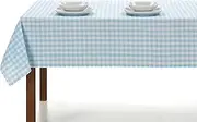 Rectangle Plaid Table Cloth Indoor Outdoor Dining Garden Camping Sand Picnic Table Cloth with Various Sizes and Models to Choose from (Sky Blue, 140 x 250)