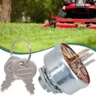 Ignition Starter Switch Designed for Ride On Lawnmowers with Dual Key Set