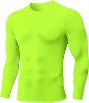 [SPVISE] Compression Shirt Men Long Sleeve, Cool Dry Men's Athletic Workout Running T-Shirt Tops, Sports Rash Guard Base Layer