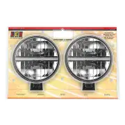 LED Autolamps Driving Light Cool White Lamp 226mm Round Spotlights Twin Blister