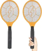 2 Pack Electric Fly Swatter, Electric Fly Trap, Fly Swatter for Indoor and Outdoor Pest Control, Safe to Touch with 3-Layer Safety Net