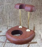 Tobacco smoking pipe ash wood Handmade Wooden stand Holder Rack Display