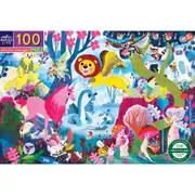 100pc eeBoo Jigsaw Puzzle Magical Creatures 45x68cm Educational Game 5y+