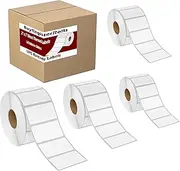 2x1 Shipping Labels Direct Thermal 12 Rolls - 1300 Labels Each Roll/Total 15600, Barcode Address Labels for Thermal Printers, Perfect Adhesive, Water and Oil Resistant