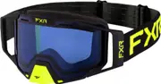 FXR Combat Bicolor Snowmobile Goggles, black-yellow for Men One Size Black Yellow