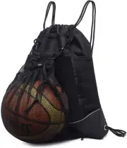 Drawstring Basketball Backpack Boys, Foldable Soccer Backpack Gym Bag Sackpack