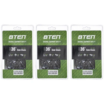 Full Chisel Chainsaw Chain 36 Inch .063 .404 104DL for Stihl 090 MS880 3 Pack