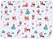 60x45x1 Cm Dog Pee Pad Washable Pee Pads for Dogs Christmas Theme Pet Pee Pads Reusable Puppy Potty Training Pad with Fast Absorbent for Playpen Pee Pads for Doggie, Kittens