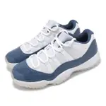 【NIKE 耐吉】休閒鞋 AIR JORDAN 11 RETRO LOW 男鞋 藍白 DIFFUSED BLUE AJ(FV5104-104)