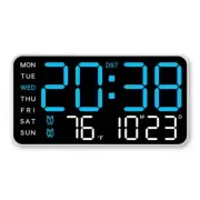 Digital Alarm Clock with Voice Activation and Adjustable Brightness Levels