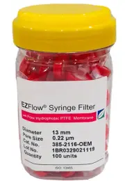 100 Foxx Life Science PTFE EZFlow Syringe Filters .22um Pore Size 13mm Diameter