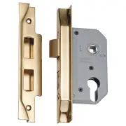 Rebated 5 Lever Mortice Lock, 46mm Backset