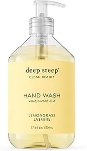 Deep Steep Deep Steep Argan Oil Liquid Hand Wash, Lemongrass Jasmine, 17.6 Fluid Ounce,