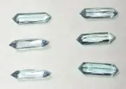 Antique Synthetic Faux Aquamarine Aqua Fancy Cut Faceted Stone 12/order #BB101