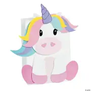 Unicorn Valentine Card Holder Paper Bag Craft Kit - Makes 12