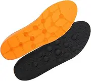 WATIIFUFU 1 Pair Men Massaging Insoles Breathable Shock Absorbing Shoe Inserts for Comfortable All Day Wear Cutting Design for Custom Fit for Sports Everyday Use