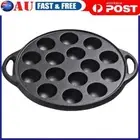 Cast Iron Takoyaki Pan 15 Compartment Holes Nonstick Octopuses Meat Balls Mold