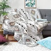 Homesy Soft Southwest Throw Blankets Double Sided Aztec Southwest Throws Cover Multi-Function for Couch Chair Sofa Bed Outdoor Beach Travel 51"x63"